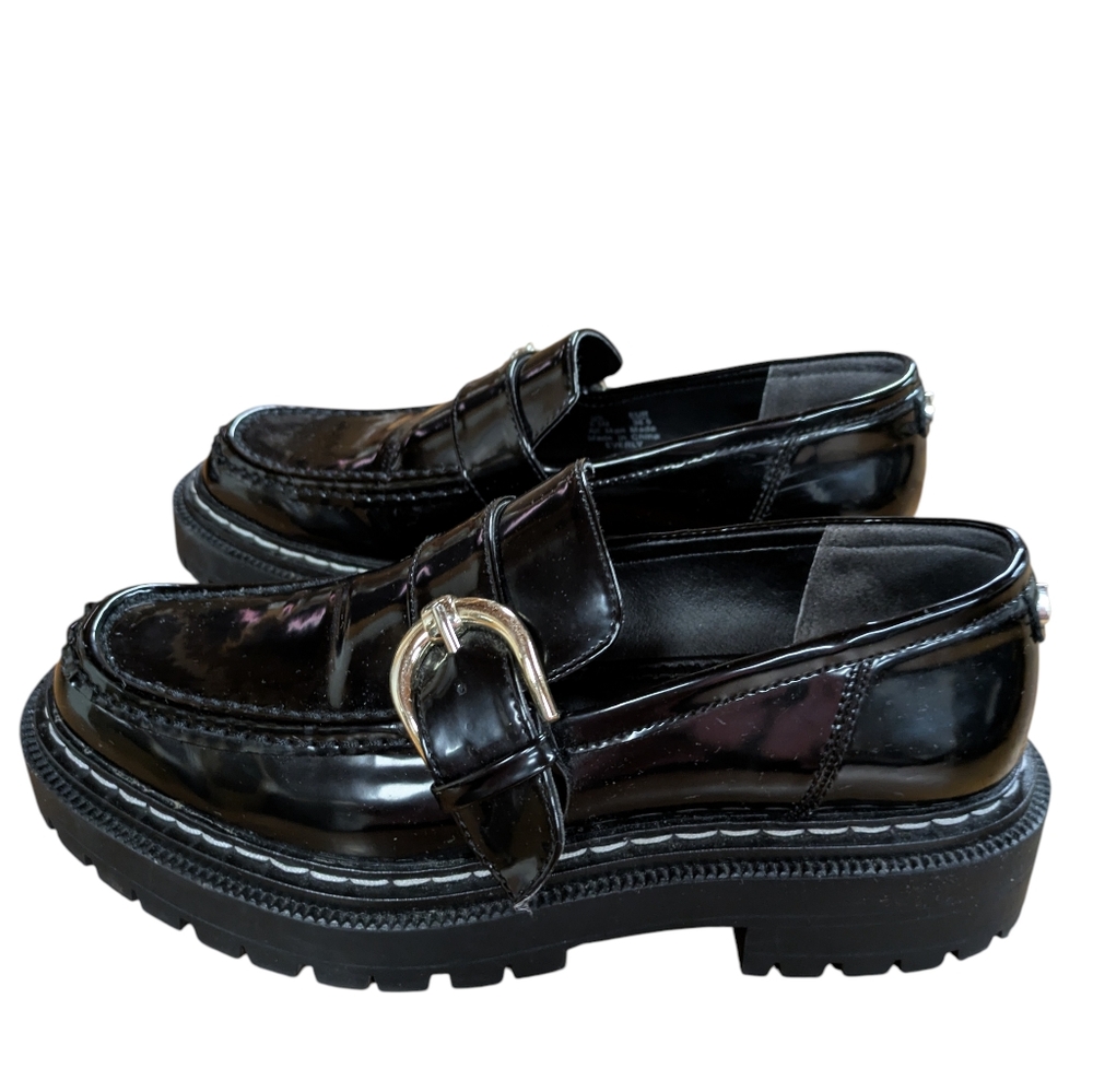 Circus by Sam Edelman Everly Lug Sole Patent Loafer Size 8.5 - Picture 12 of 12